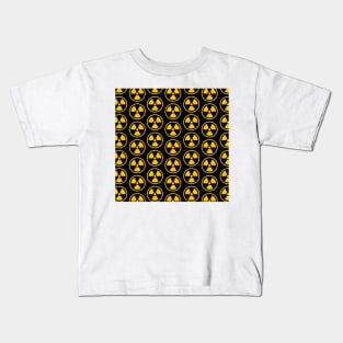 Radioactive Wall Yellow Pattern Kids T-Shirt